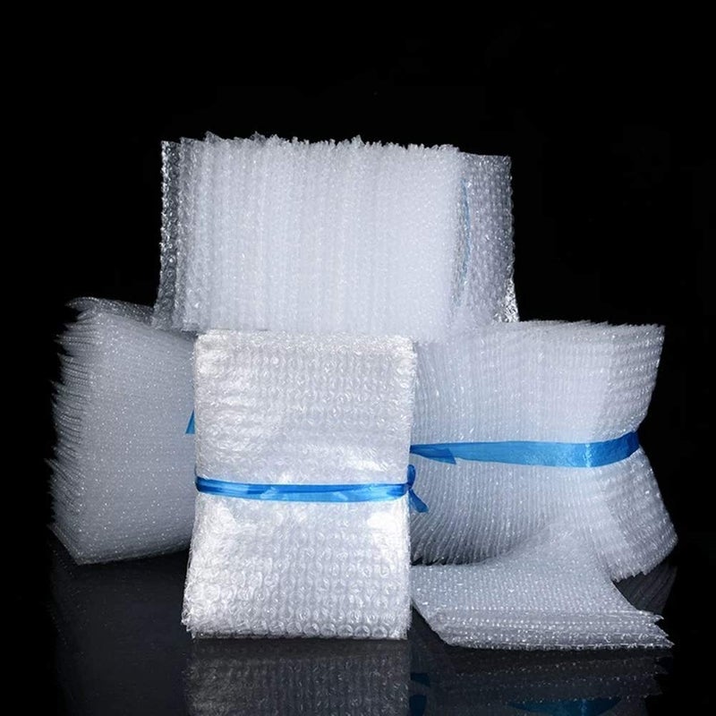Ioffersuper 300 Pcs (4x6inch) Bubble Double Walled Clear Cushioning Pouch Bags Wrap- Protective Bags for Shipping,Storage,and Moving - Image 2